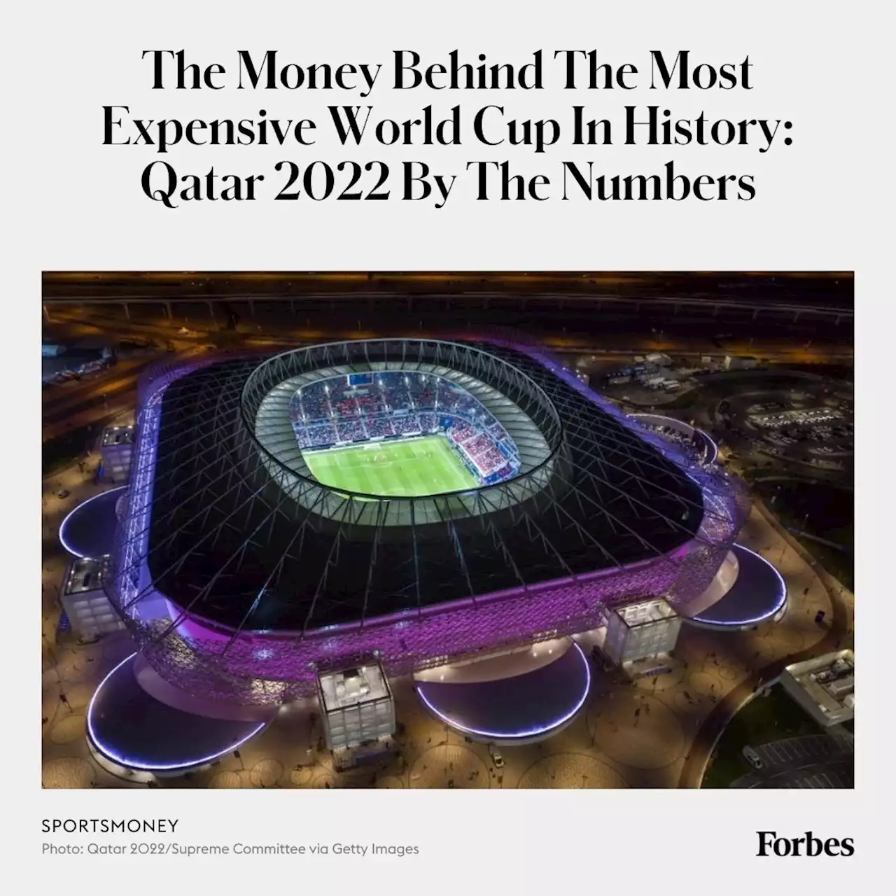 The Money Behind The Most Expensive World Cup In History Qatar By