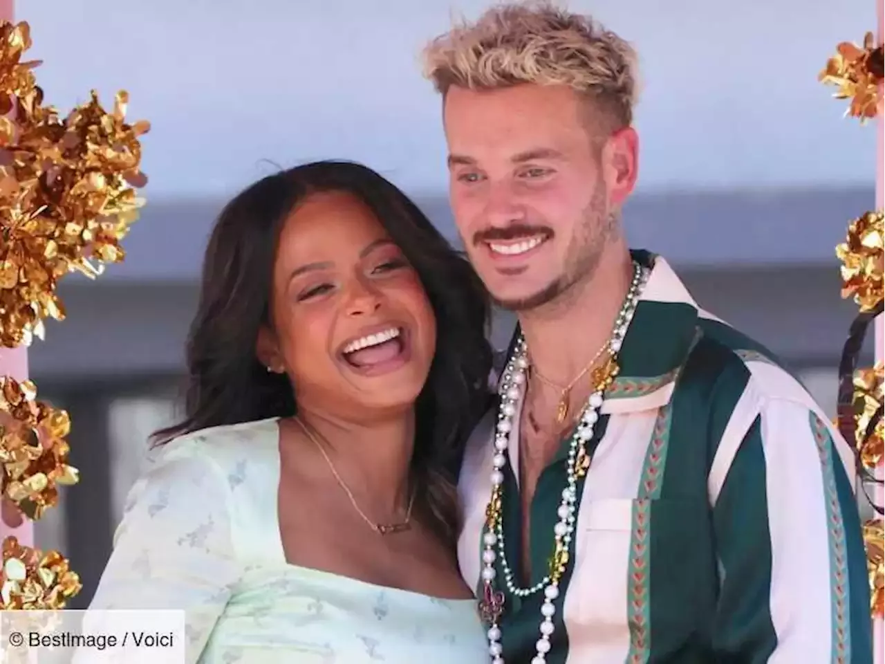 PHOTO M Pokora sa femme Christina Milian dévoile encore le visage de