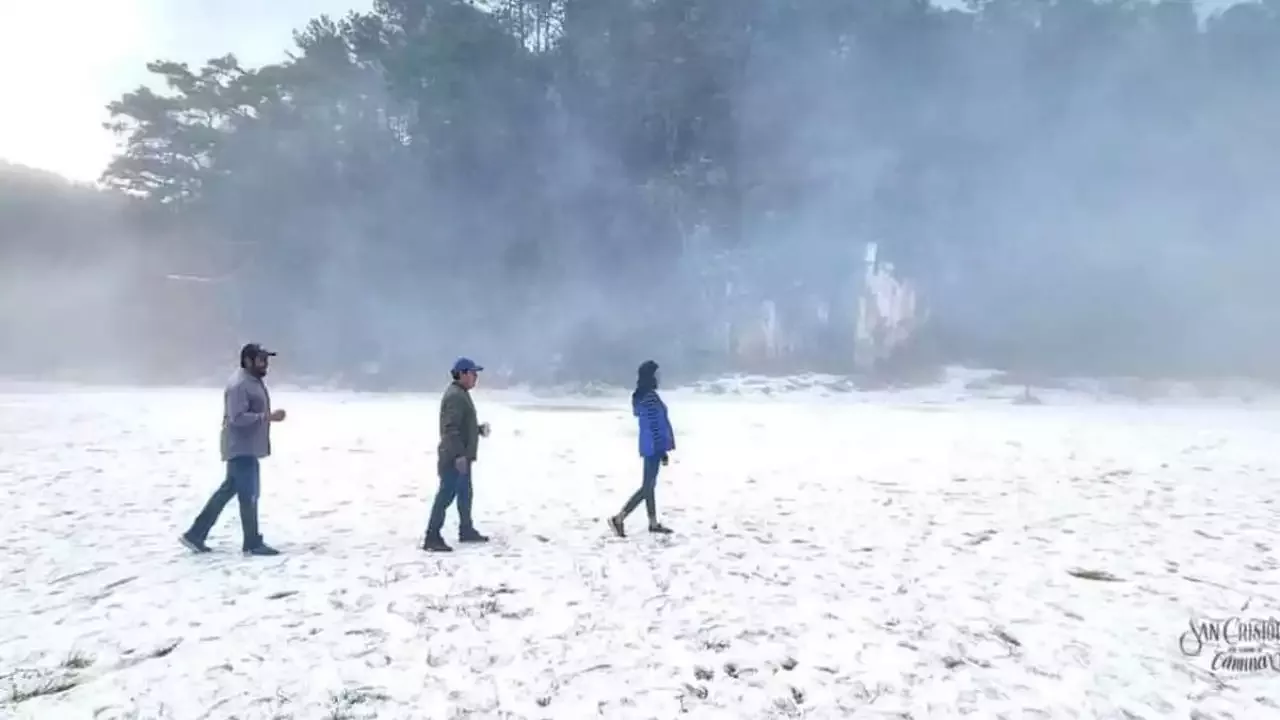 Tremenda Granizada Sorprende A Chiapanecos Pinta De Blanco Las Calles