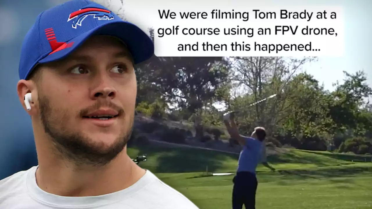 Josh Allen Calls Bs On Tom Brady S Hole In One Video