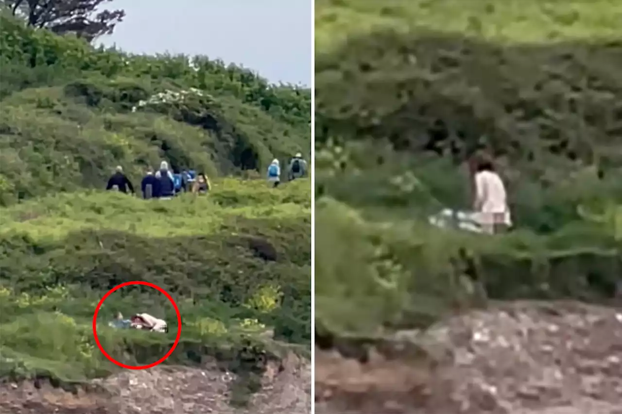 A Real Cliffbanger Couple Caught Having Sex On Edge Of A Cliff In