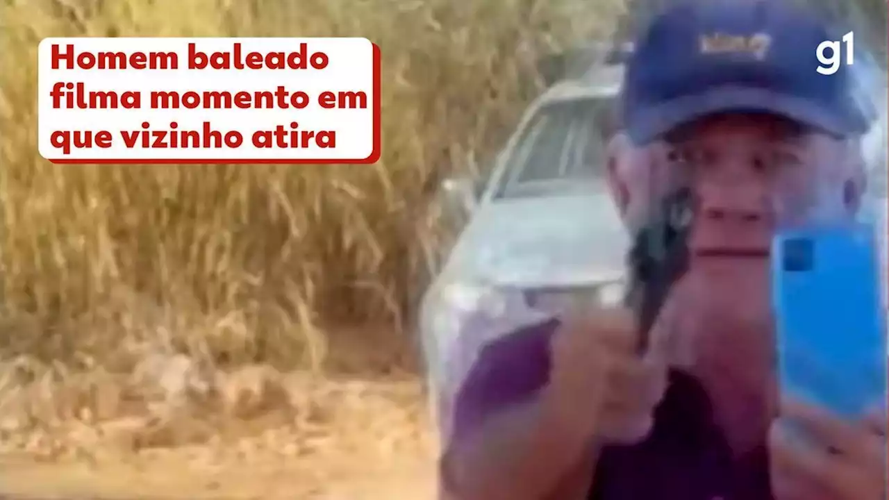 Vídeo flagra momento em que homem atira no vizinho por causa de disputa