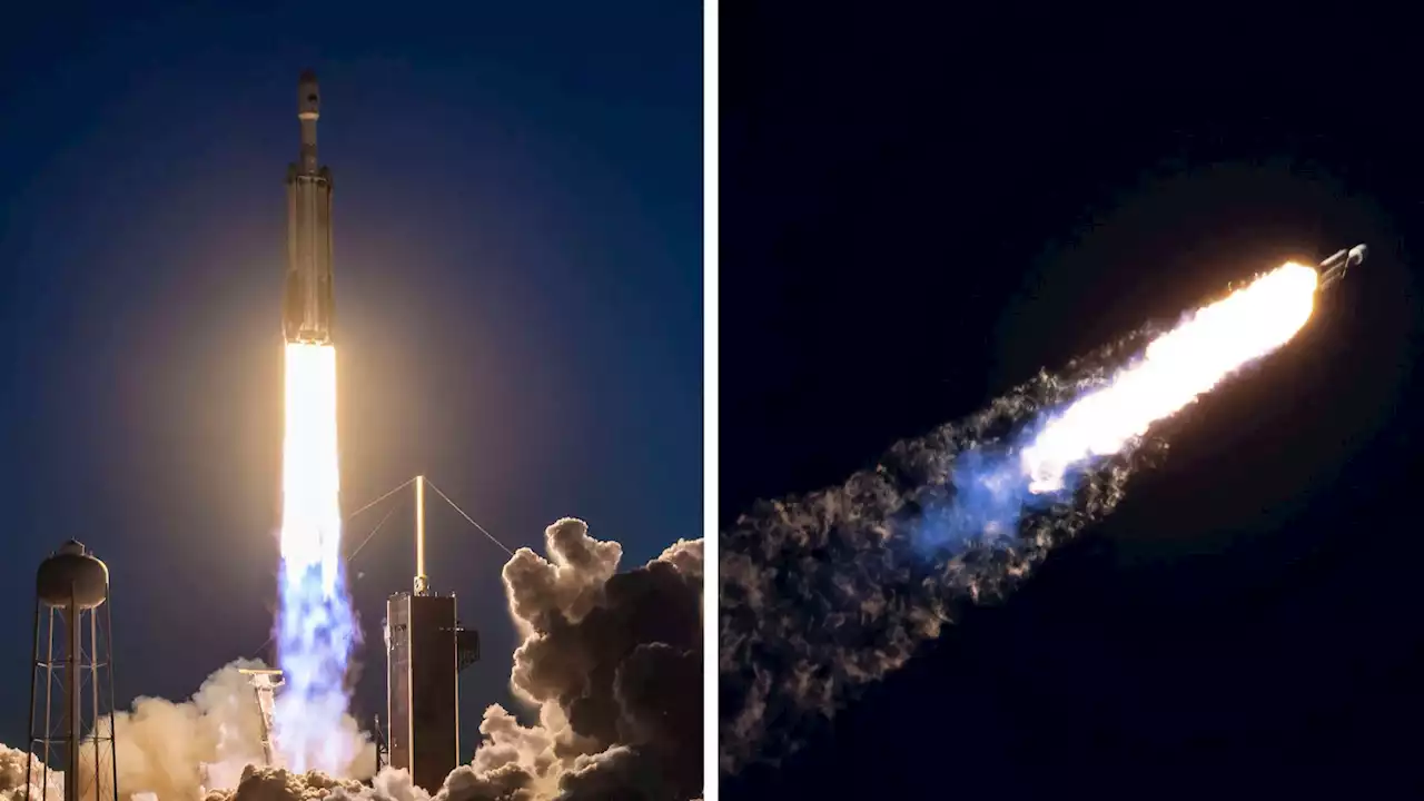 Spacex Shares Stunning Images Of Its Latest Falcon Heavy Launch