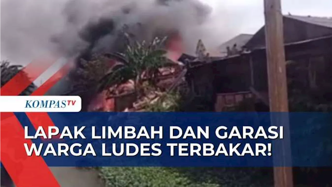 Api Bakar Sampah Sambar Lapak Limbah Plastik Dan Garasi Warga Pemilik