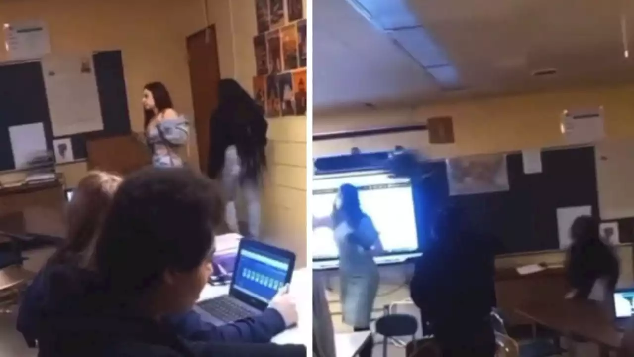 Alumna Da Sillazo En La Cabeza A Su Maestra Y La Deja Inconsciente Video