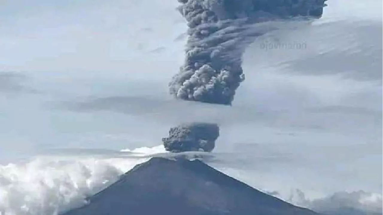 VIDEO muestra intensa actividad este 23 de octubre en el Volcán