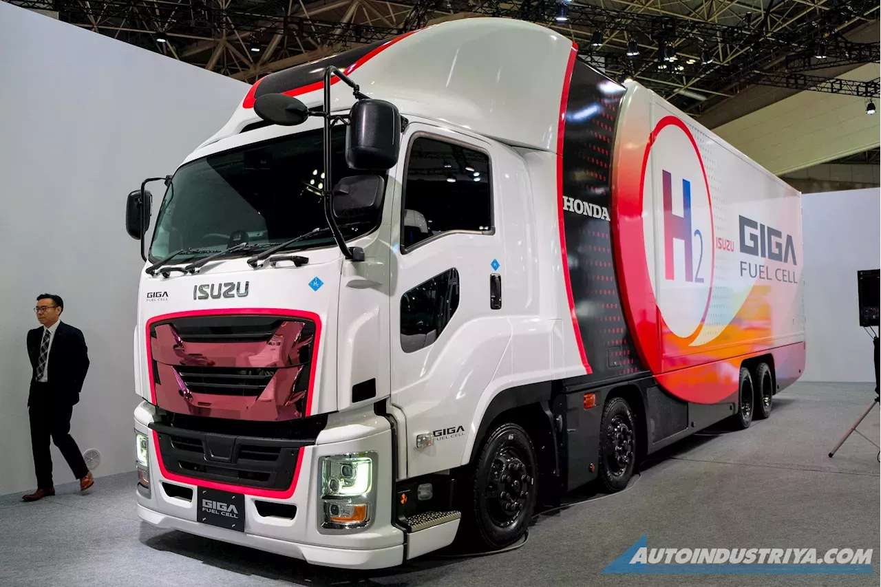 Isuzu Giga Fuel Cell Ev Truck Can Do Km Without A Drop Of Fuel