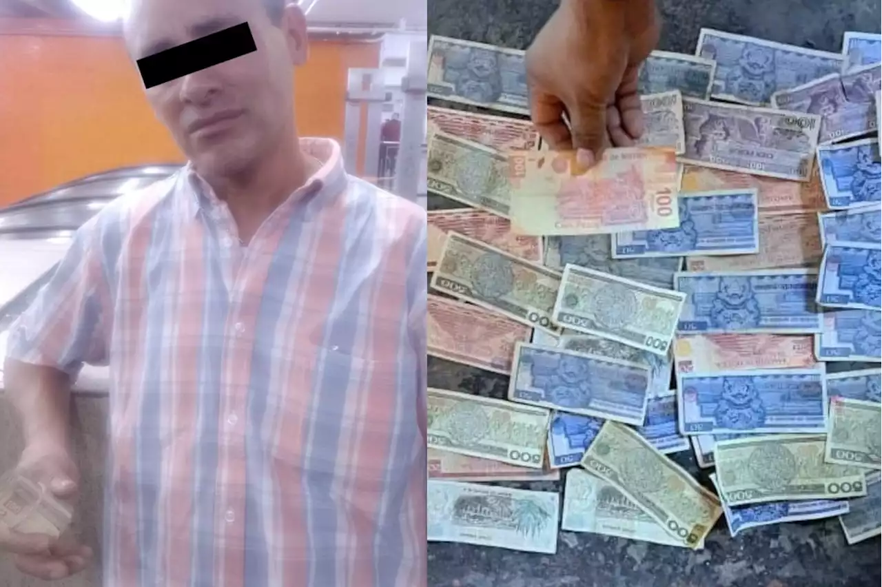 Cae sujeto que intentó estafar a una persona con rollo de billetes