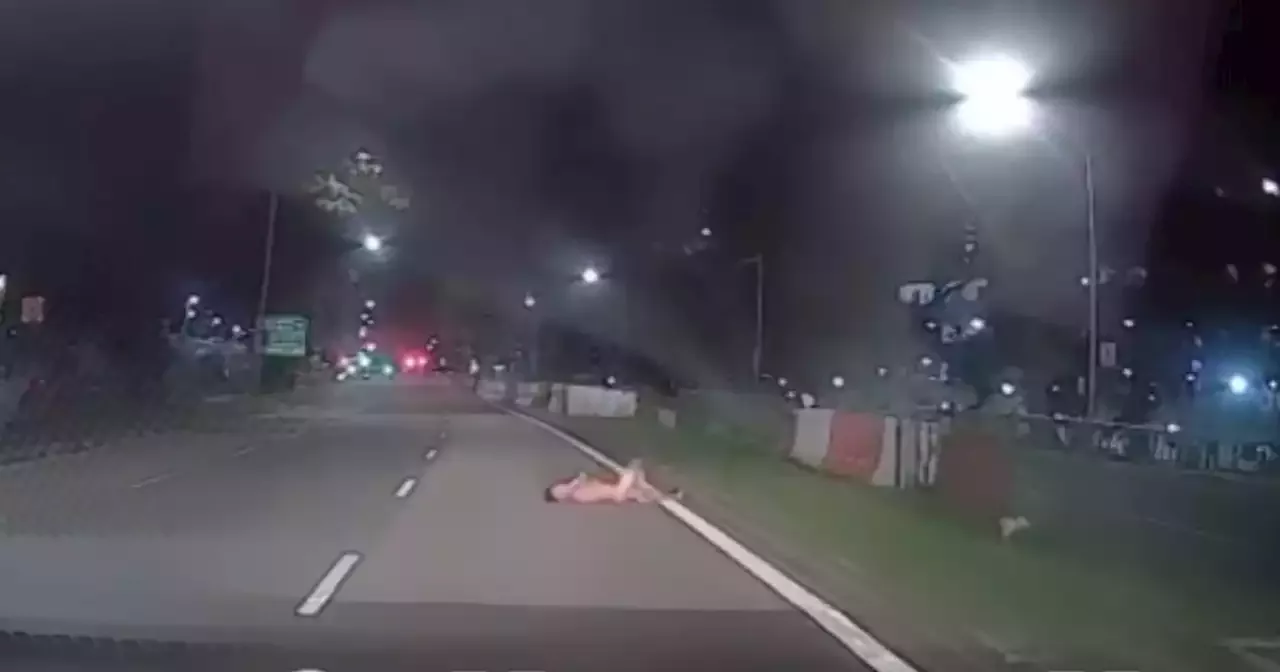 Naked Roadside Seduction Singapore Man Caught Baring It All On