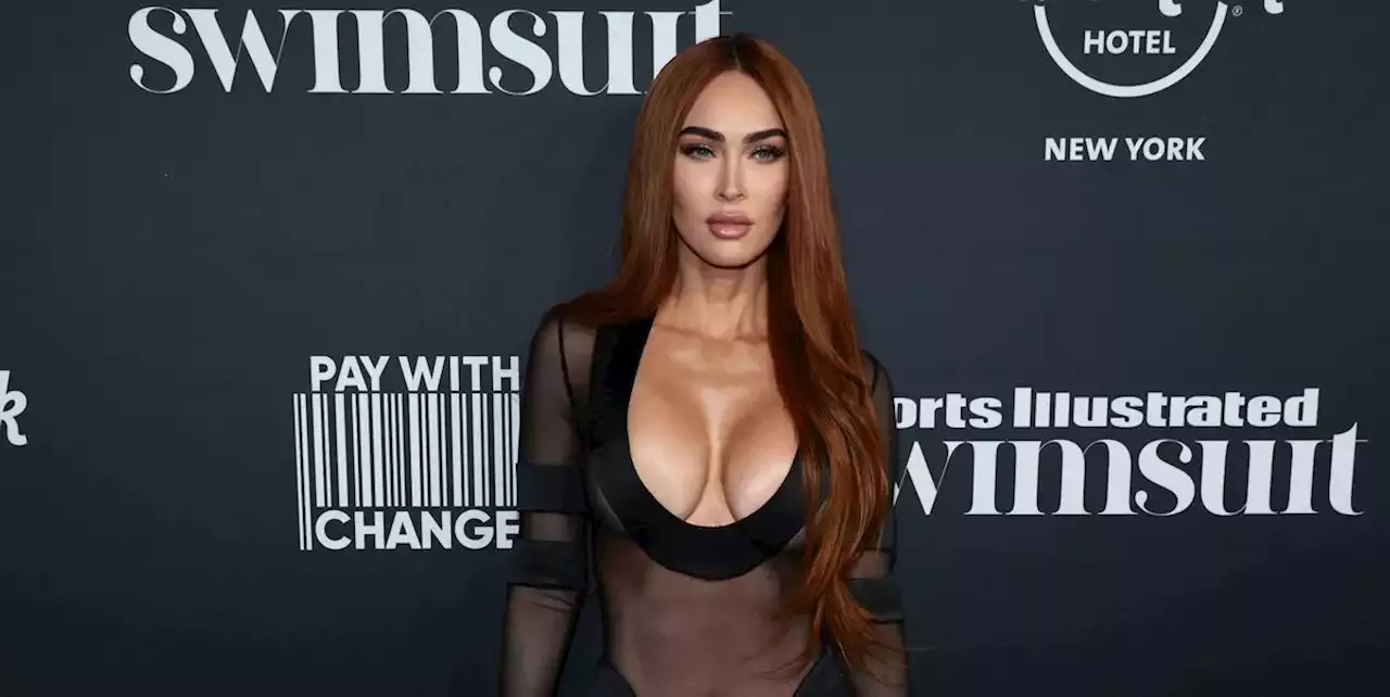 Megan Fox Sizzles In A Completely Sheer Plunging Gown At The Sports