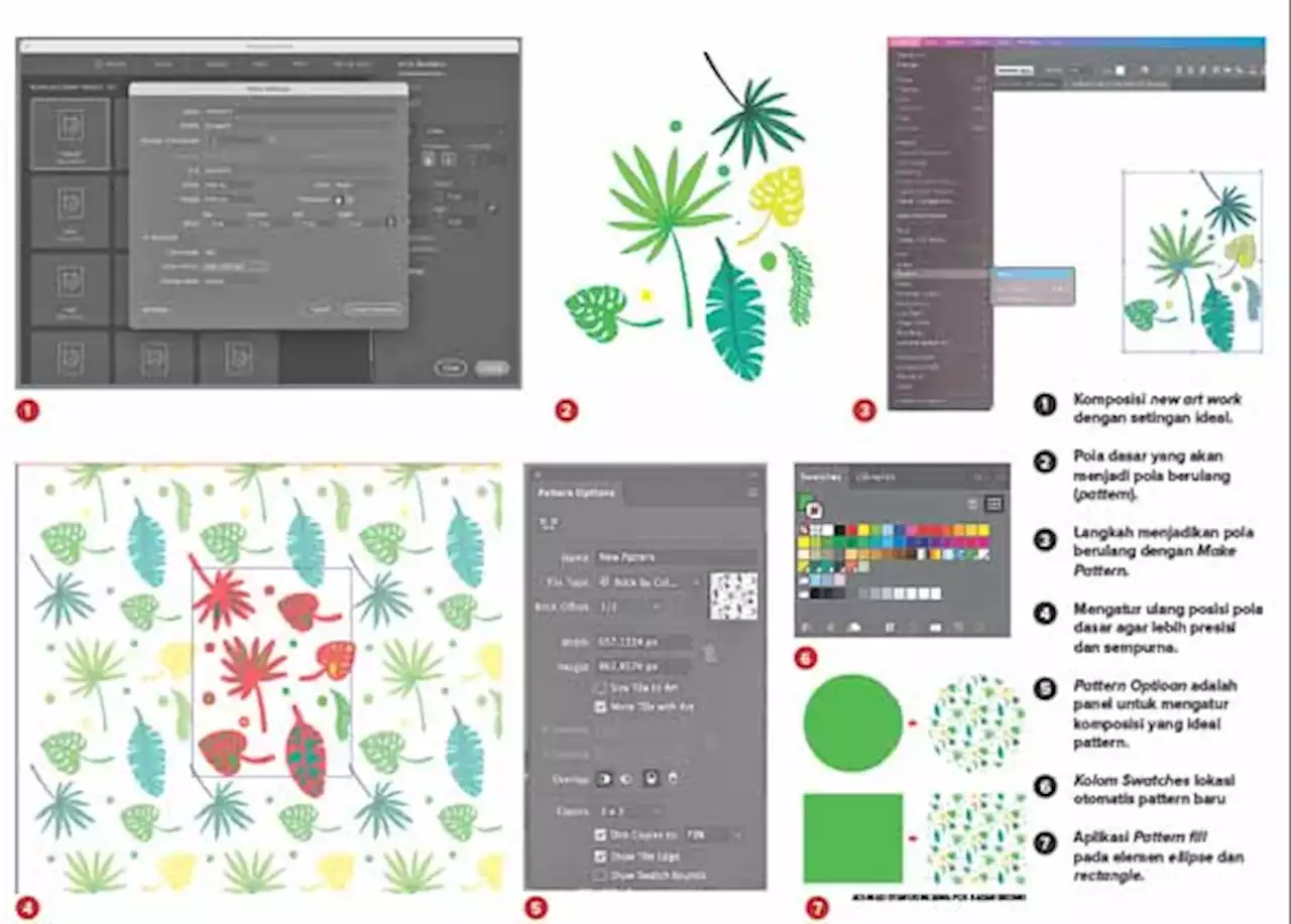 Pola Berulang Berbasis Fill Pada Adobe Illustrator Indonesia Head