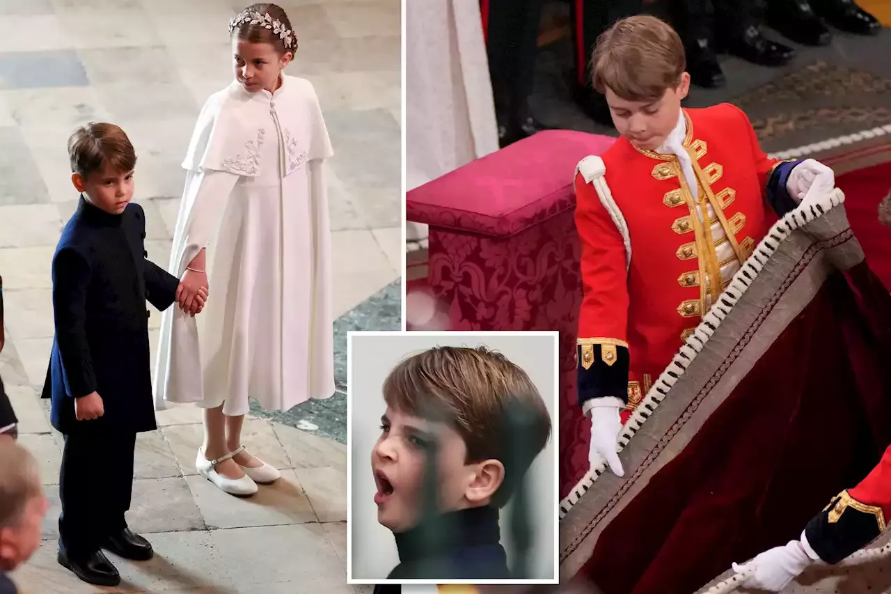 Prince Louis George And Charlotte Steal The Show At King Charles