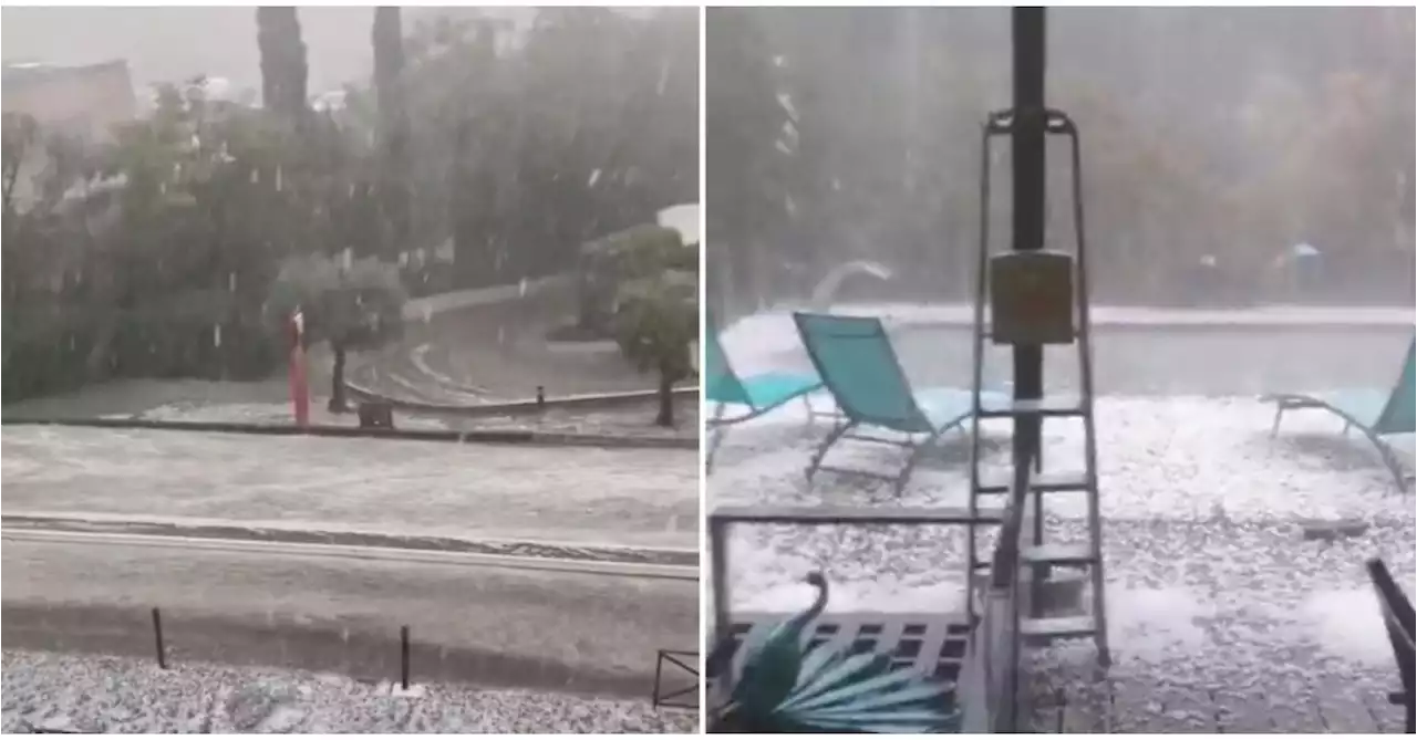 Un Violent Orage De Gr Le Clate Des Images Impressionnantes Cause