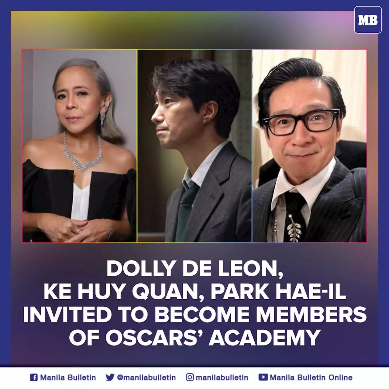 Park Hae Il Dolly De Leon Ke Huy Quan Invited To Become Members Of