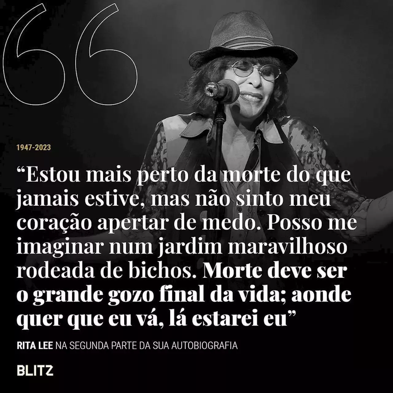 Pr Publica O Da Autobiografia De Rita Lee Estou Mais Perto Da Morte