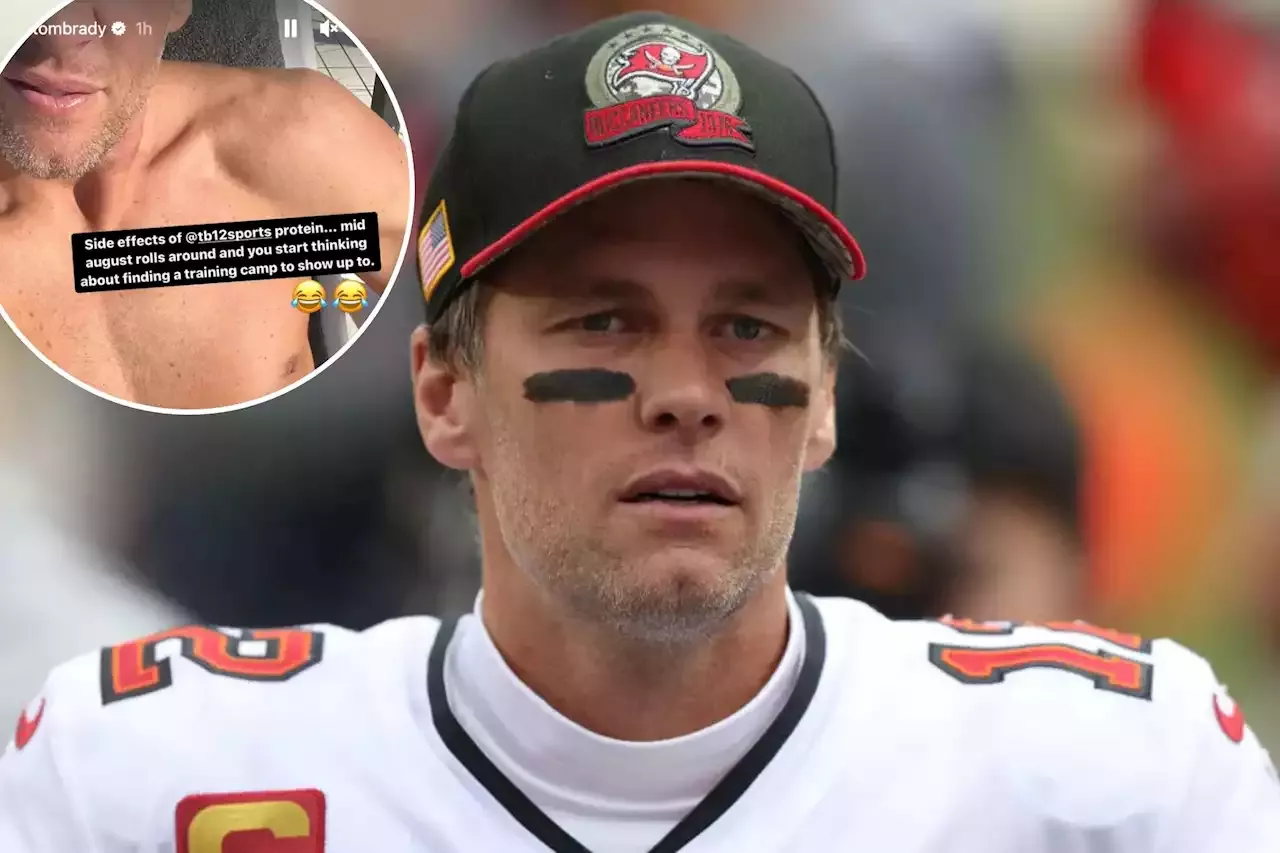 Ripped Shirtless Tom Brady Jokes About Nfl Comeback