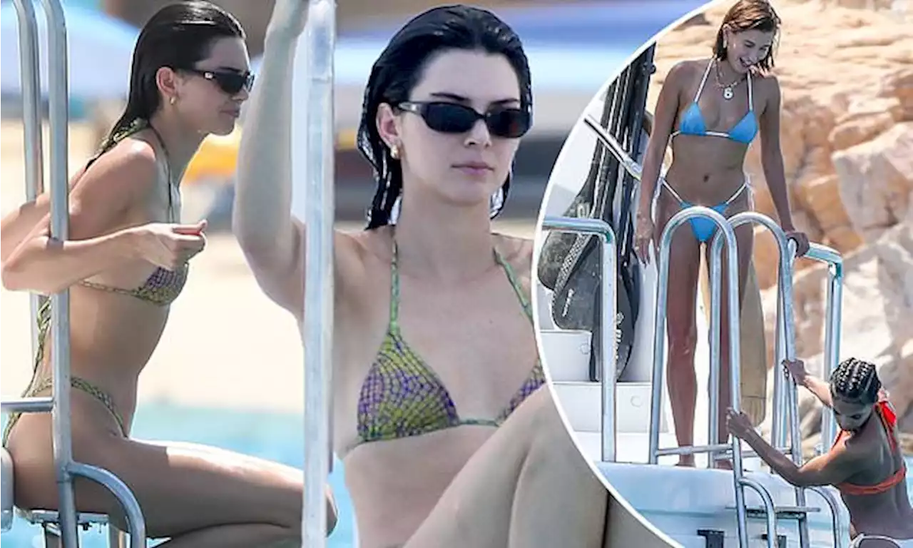 Kendall Jenner Puts On VERY Cheeky Display In Thong Bikini On A Yacht