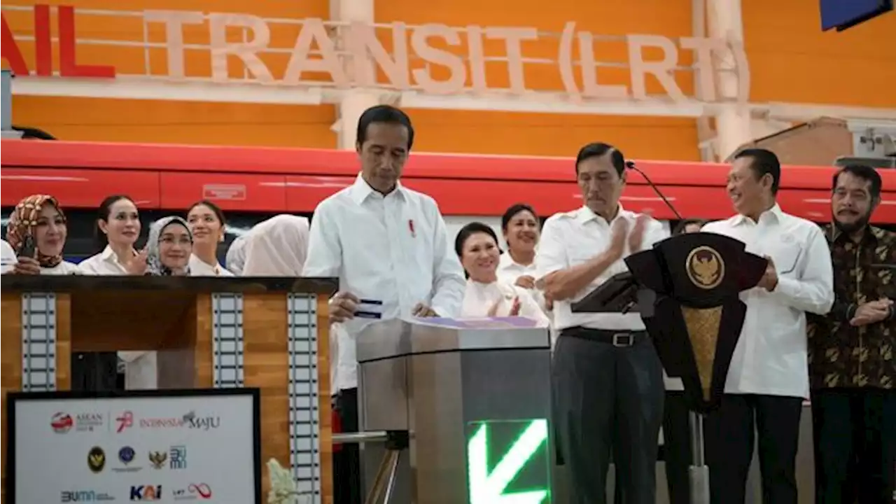 Foto Jokowi Resmikan Lrt Jabodebek Solusi Tekan Macet Dan Polusi