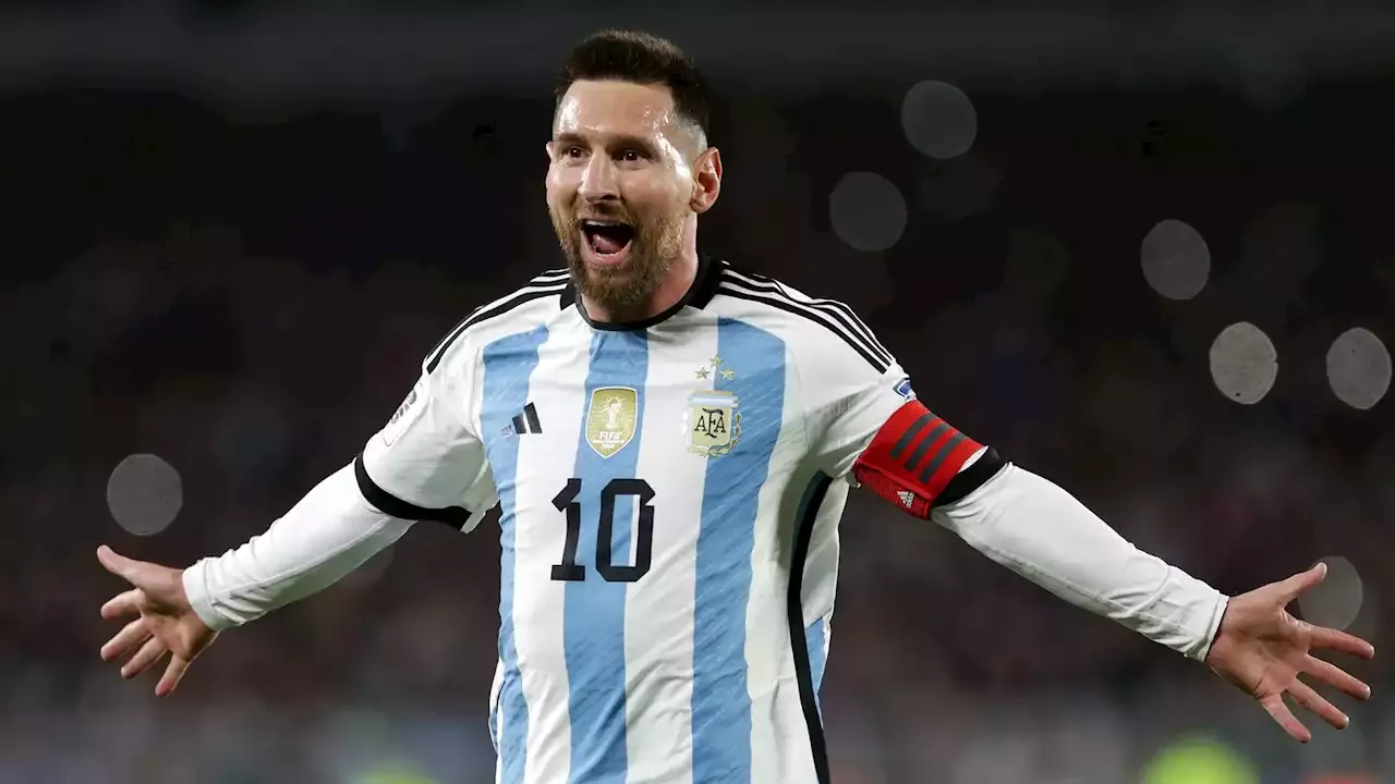 Lionel Messi Reacts After Stunning Free Kick Earns Argentina First