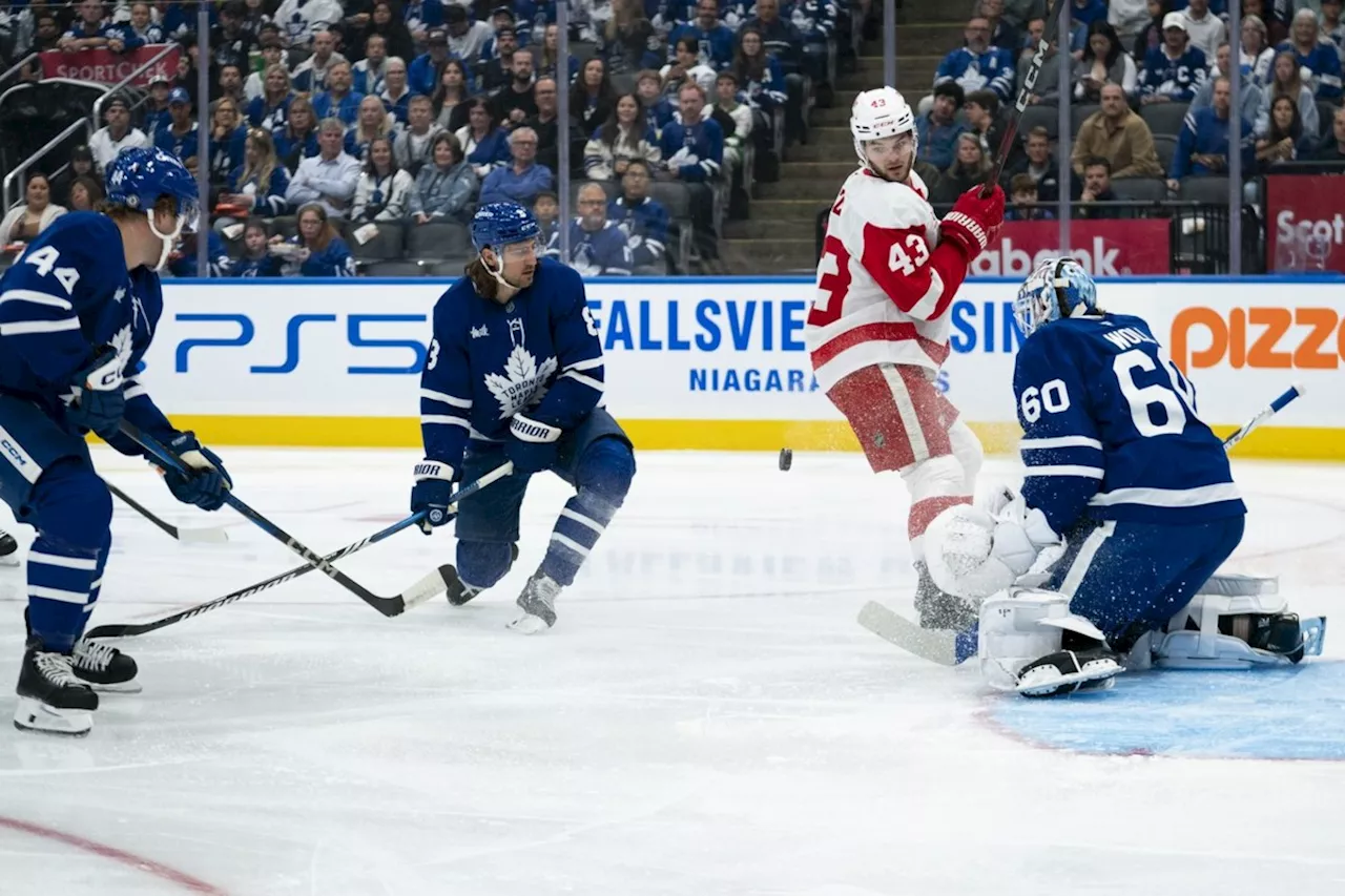 Tavares Matthews Lead Maple Leafs To Win Over Red Wings Canada