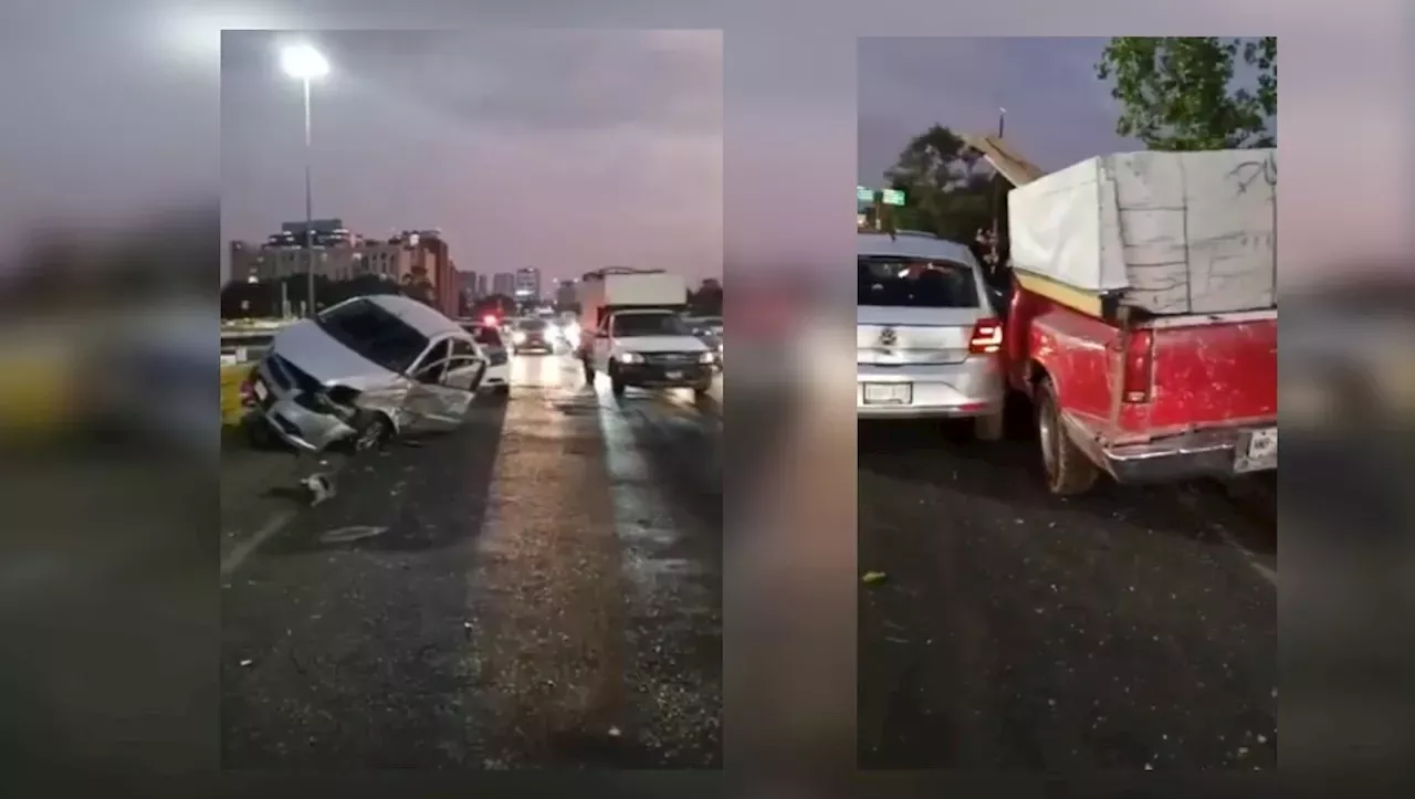 Choque M Ltiple En Puentes De Tacuba Provoca Caos Vehicular En Avenida