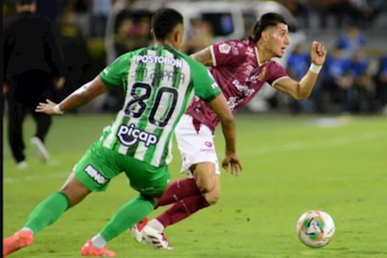 Deportes Tolima y Atlético Nacional empatan en la ida de la final de