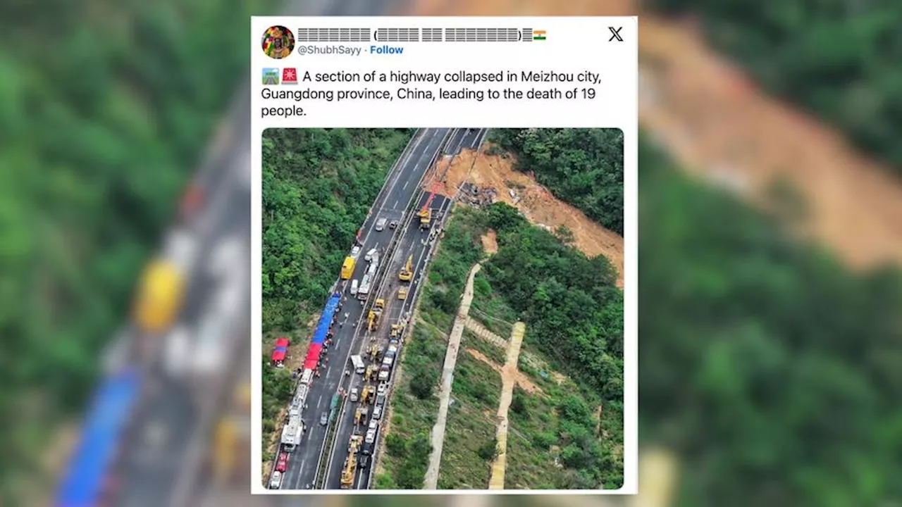 Effondrement Chine Les Terribles Images D Une Autoroute Qui S