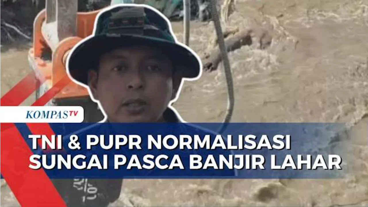 Tni Dan Pupr Lakukan Pembersihan Dan Normalisasi Aliran Sungai Di Agam