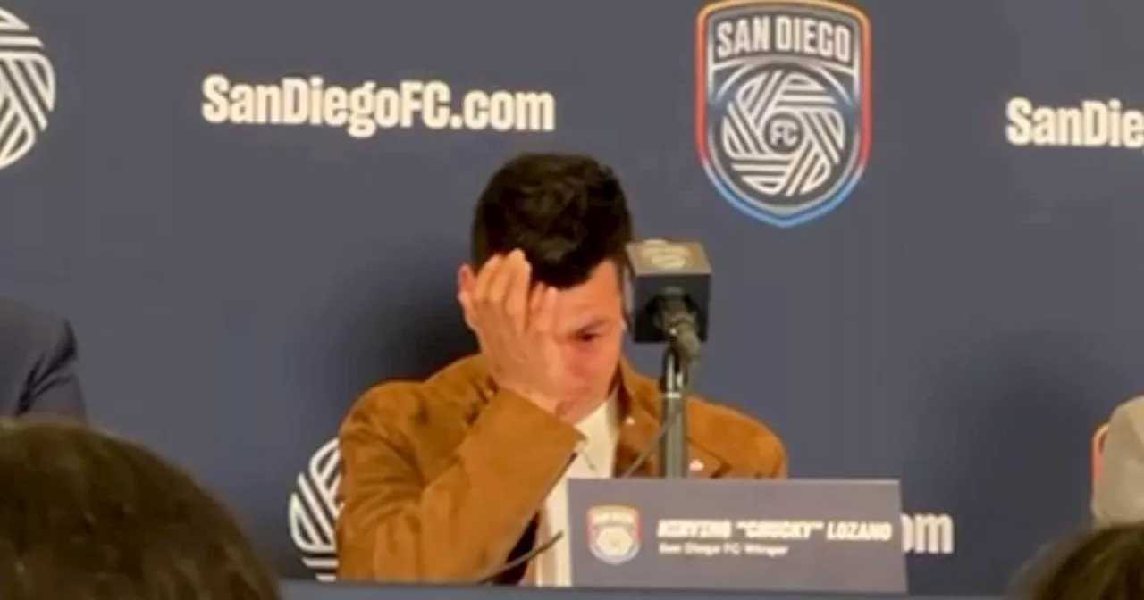 San Diego FC No contuvo las lágrimas Chucky Lozano rompe en llanto