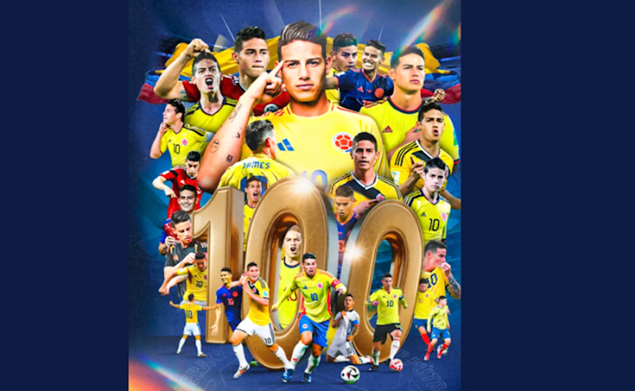 JAMES RODRIGUEZ James Rodríguez llegó a los 100 partidos con la