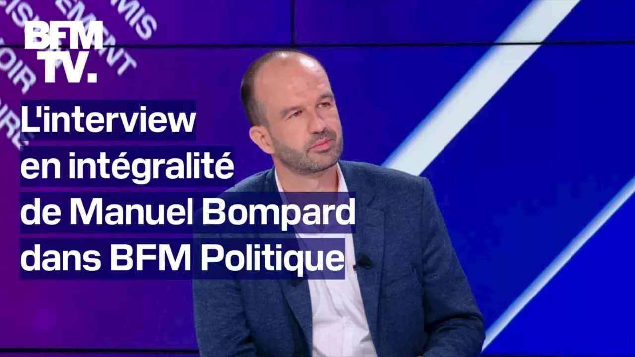 L interview en intégralité de Manuel Bompard dans BFM Politique