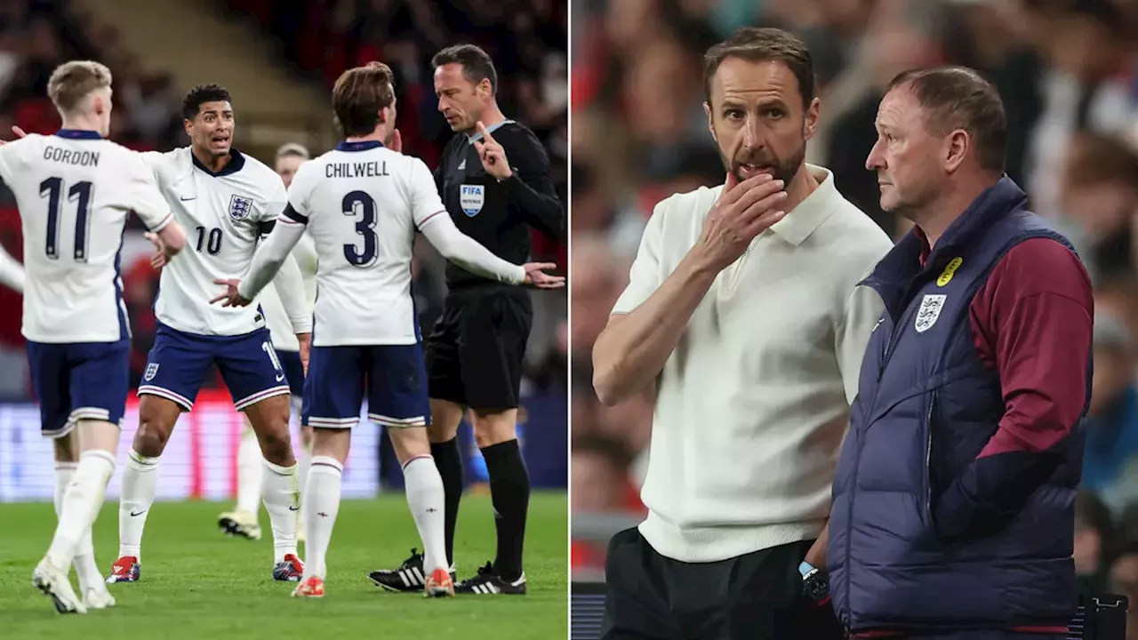 Denmark Denmark Vs England Referee Clashed With Three Lions Staff