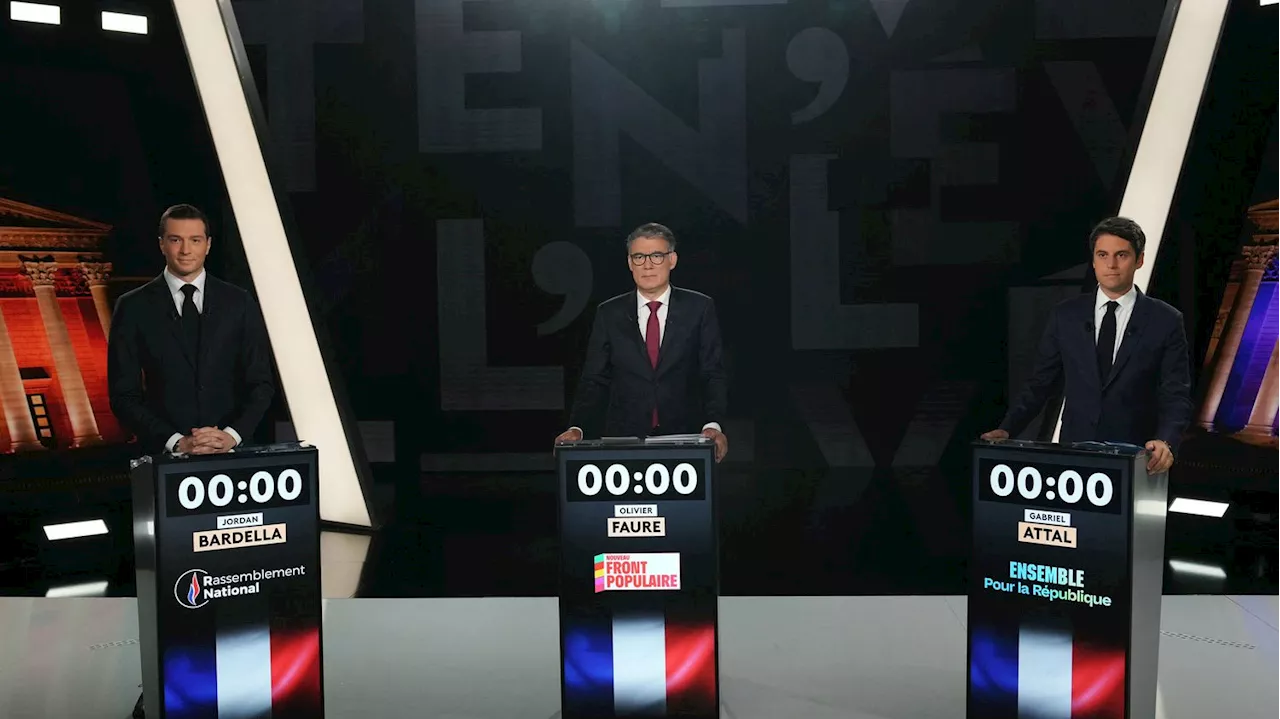 VIDEOS Législatives 2024 sept séquences à retenir du débat entre