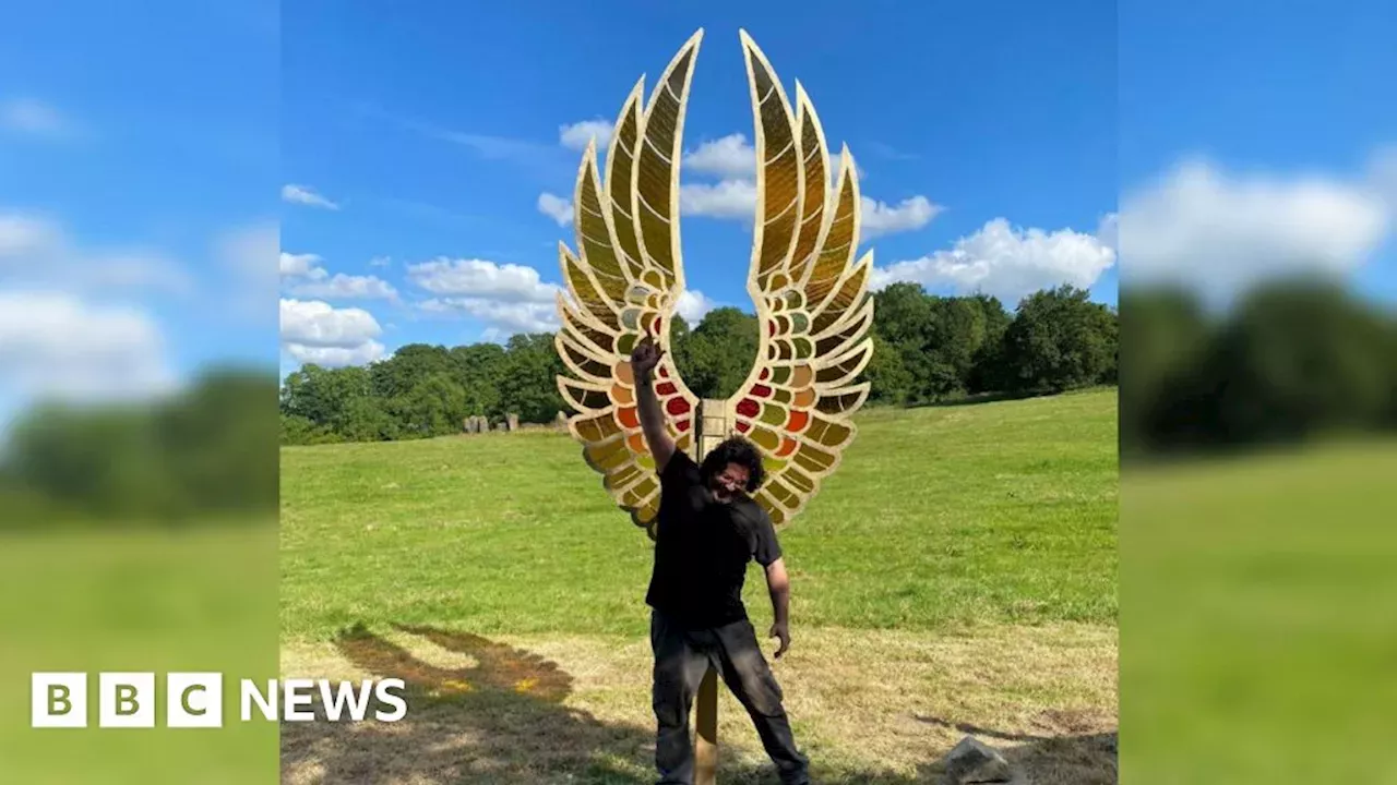 Gilded Wings Sculpture To Be On Display At Glastonbury United States