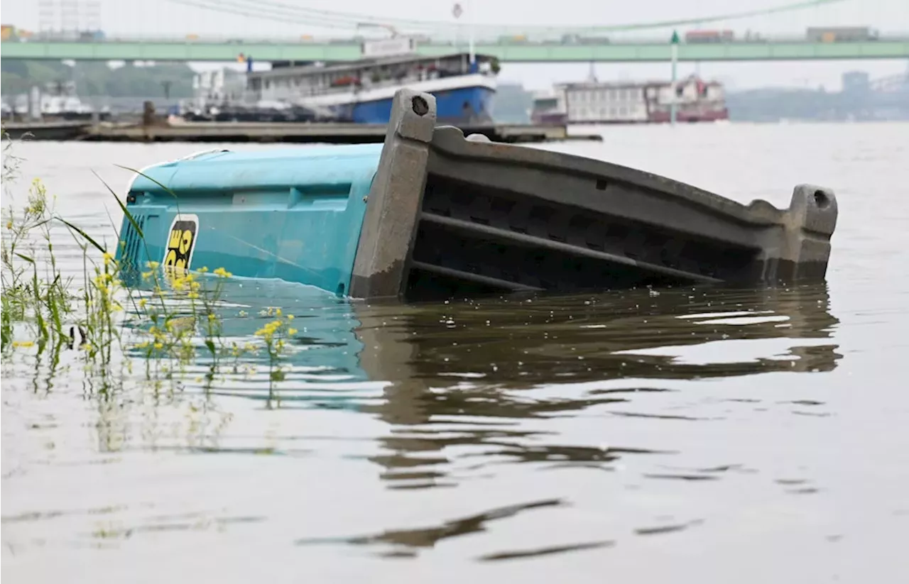 Eklig Hochwasser In K Ln Hier Treibt Ein Klo Im Rhein Deutschland