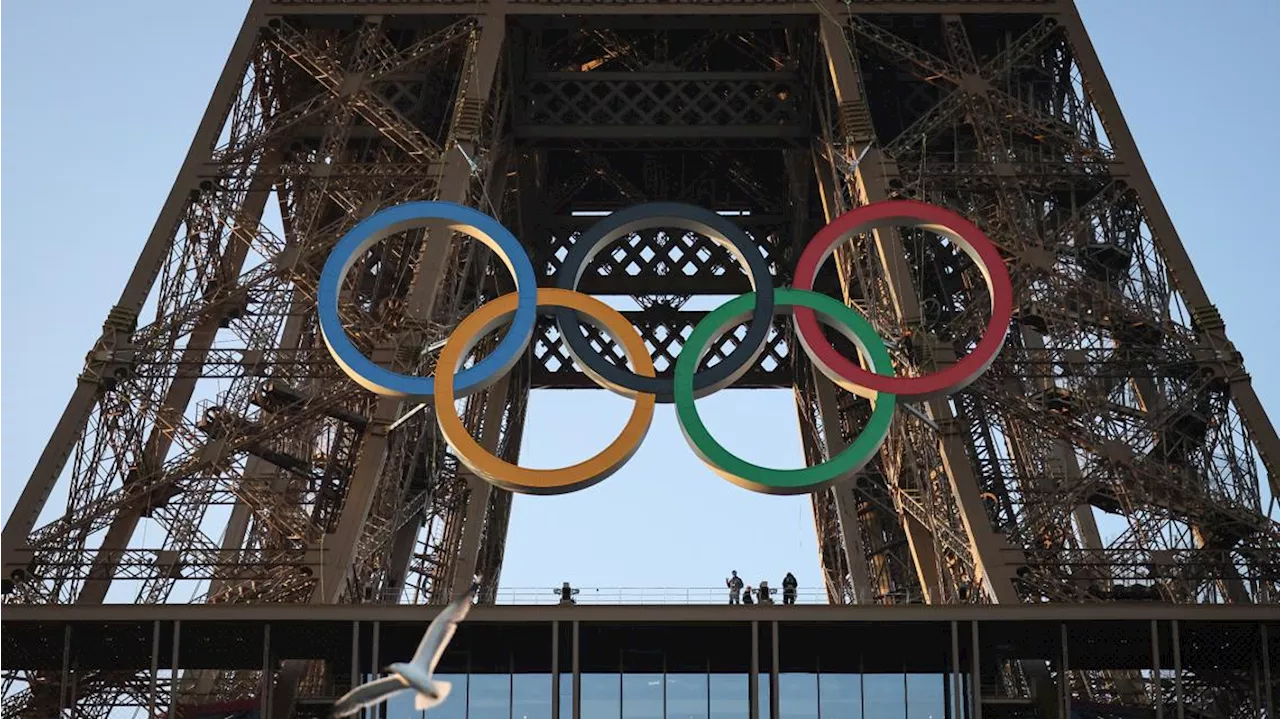 Paris Olympics Organizers Unveil A Display Of The Five Olympic Rings