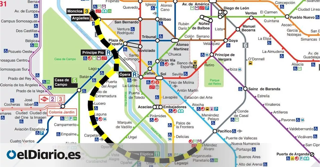 6 La línea 6 de Metro de Madrid concreta sus obras en 2025 el arco