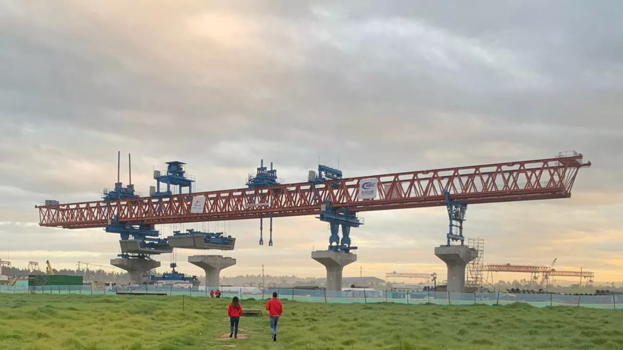 Obras del Metro de Bogotá inicia construcción de viaducto con vigas