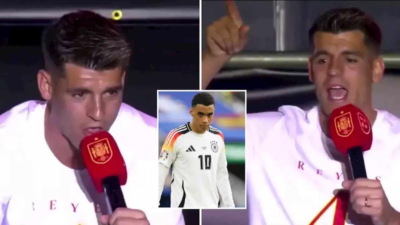 Alvaro Morata Brutally Trolls Jamal Musiala During Spains Euro 2024