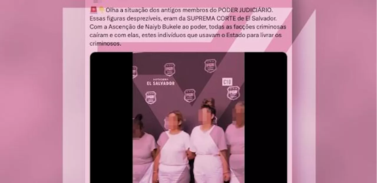 Vídeo não mostra ex membros da Suprema Corte de El Salvador sendo