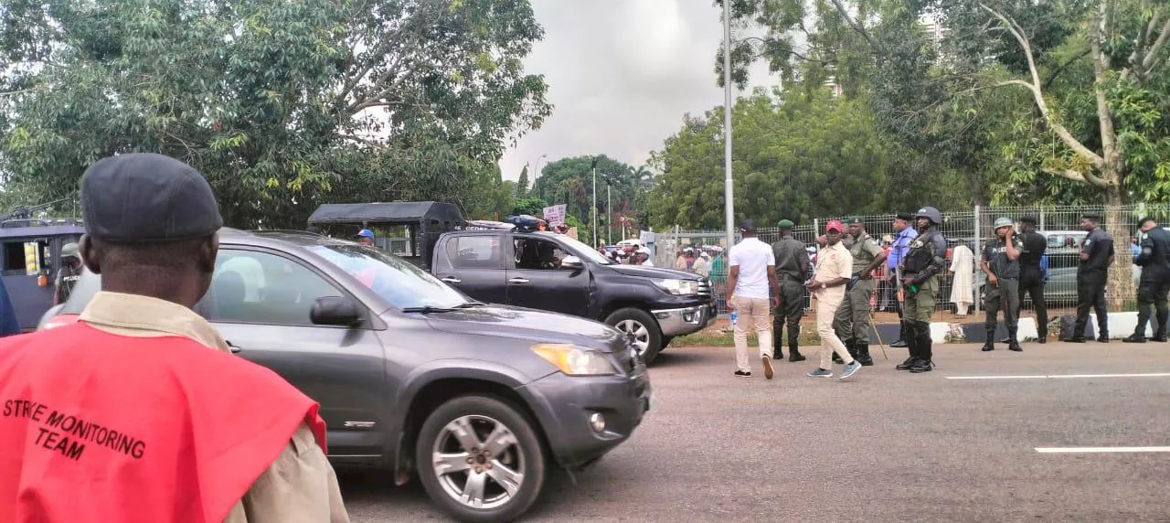 Breaking Police Block Ssanu Nasu Protest In Abuja Over Four Months