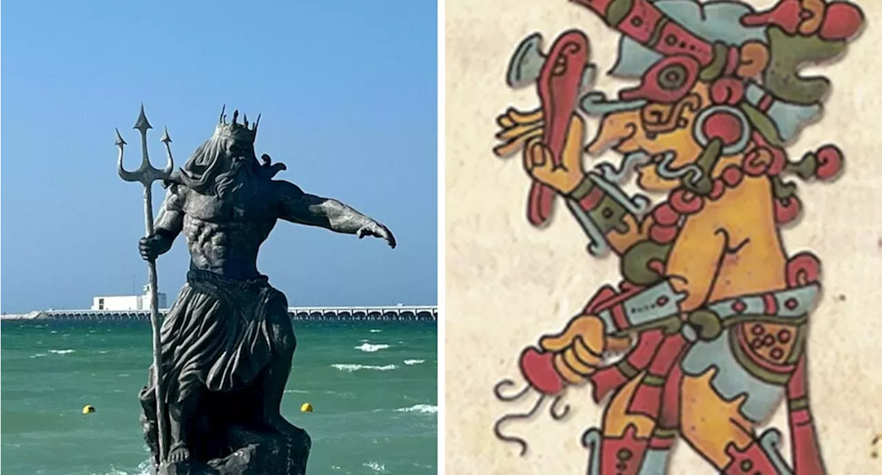 Estatua De Poseidón Huracán Beryl Quién es Chaac dios maya y