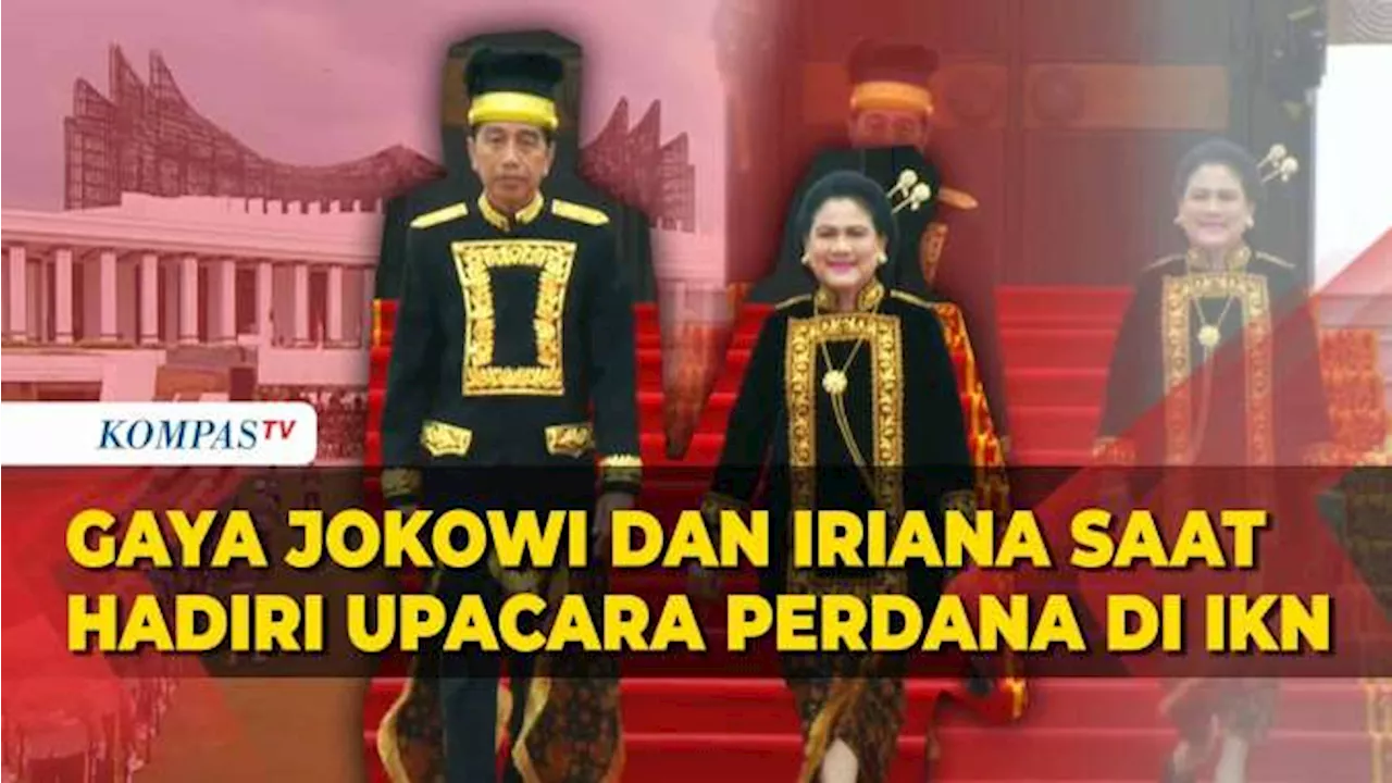 Baju Adat Jokowi Iriana Penampilan Jokowi Dan Iriana Pakai Baju Adat