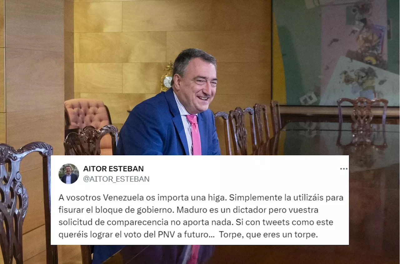 Aitor Esteban Da Un Tir N De Orejas A Un Diputado Del Pp Tras Pasarse