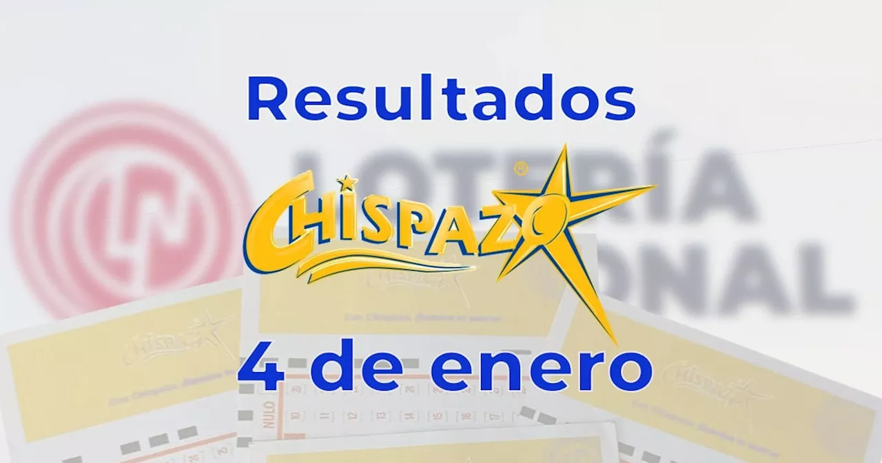 Resultados del Sorteo Chispazo de la Lotería Nacional de Hoy 4 de Enero