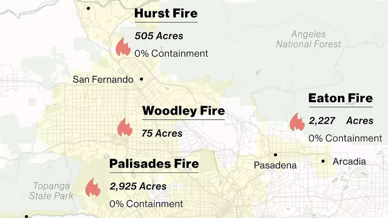 Southern California Wildfires Spark Evacuations And Air Quality