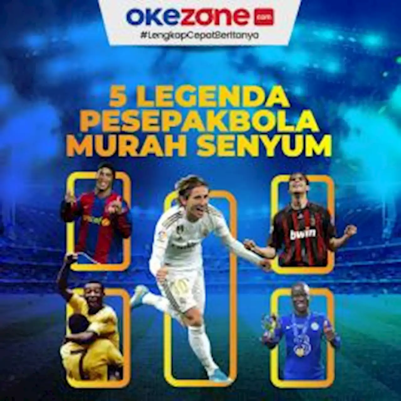 5 Legenda Pesepakbola Murah Senyum 0 : Foto Okezone Infografis