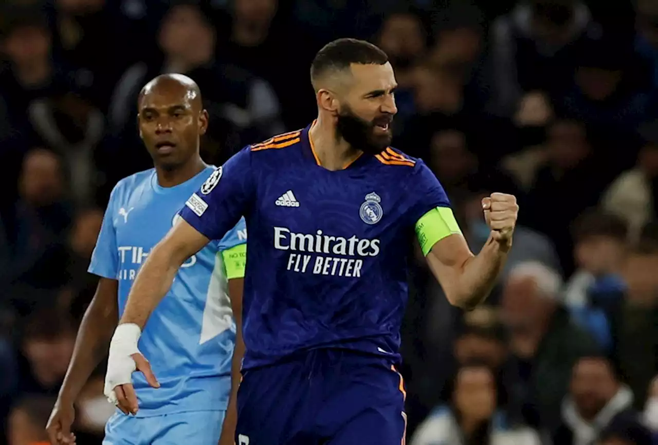 Bobol Gawang Manchester City di Semifinal Liga Champions 2021-2022, Karim Benzema Cetak 2 Rekor : Okezone Bola