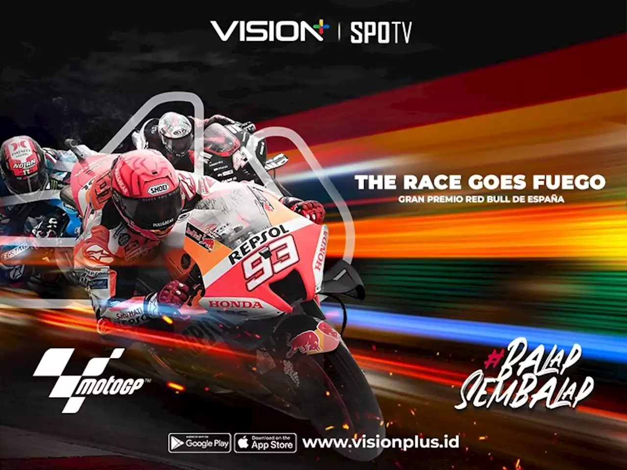 Lebaran Seru dengan Tontonan Live MotoGP Spanyol di Vision+, Berikut Jadwalnya! : Okezone Sports