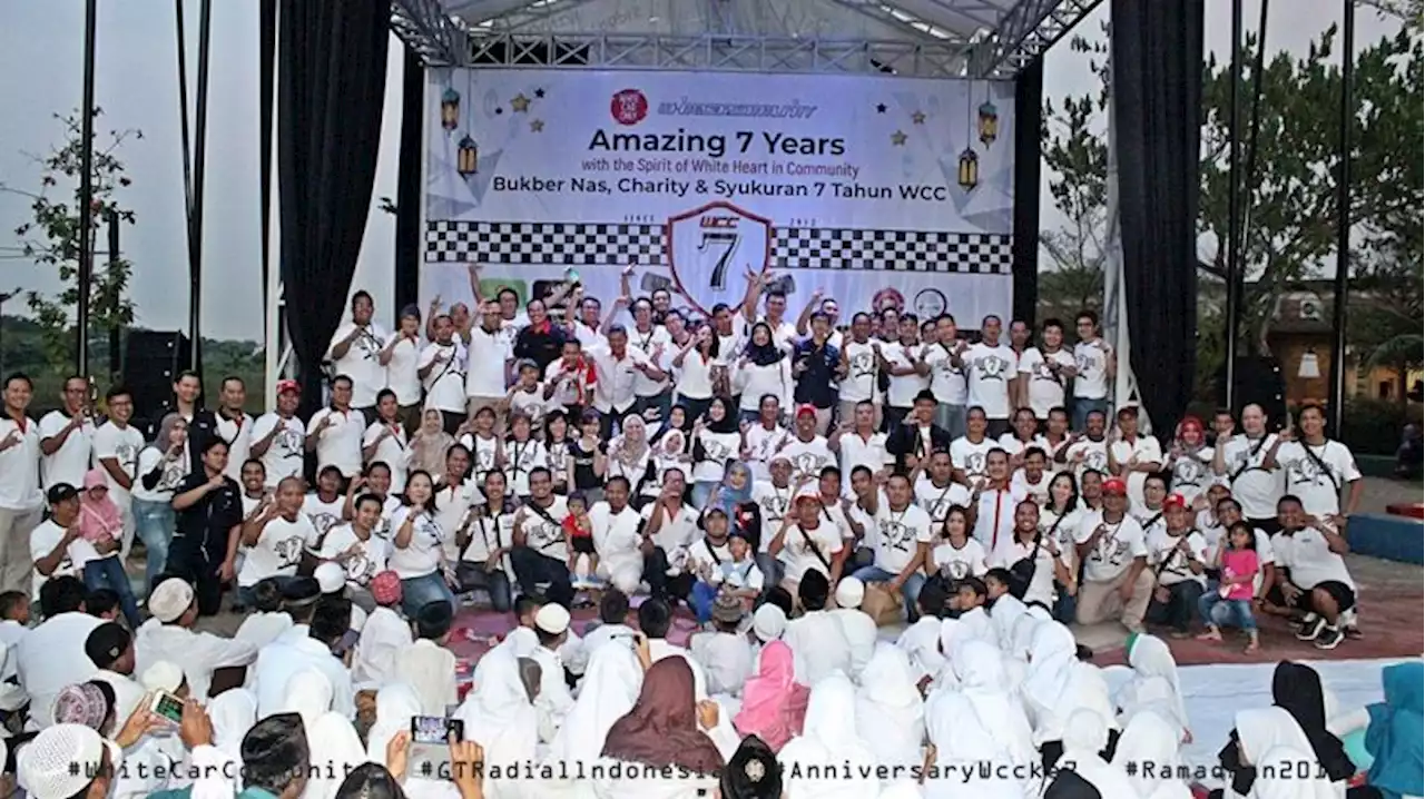 White Car Community Rayakan Usia Ke-7 dengan Kegiatan Berfaedah : Okezone News